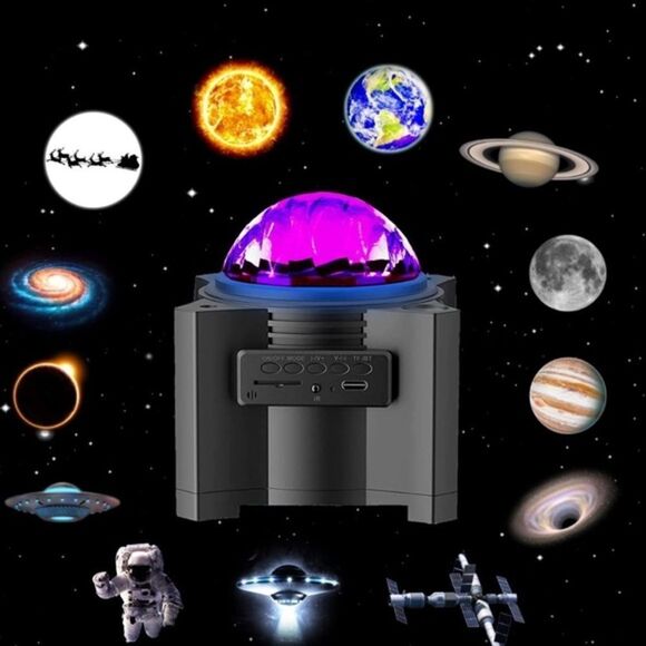 Galaxy Projector Northern Light Aurora Projector Bedroom Music Bluetooth Speaker - Picture 5 of 7